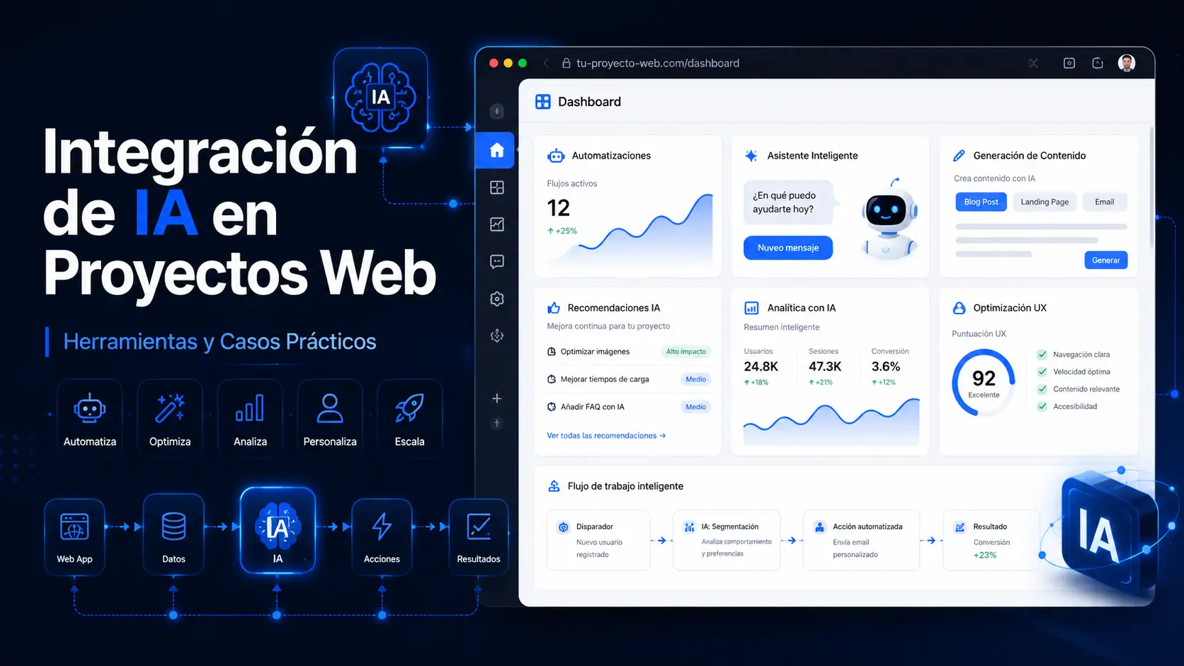 Integración de IA en Proyectos Web: Herramientas y Casos Prácticos